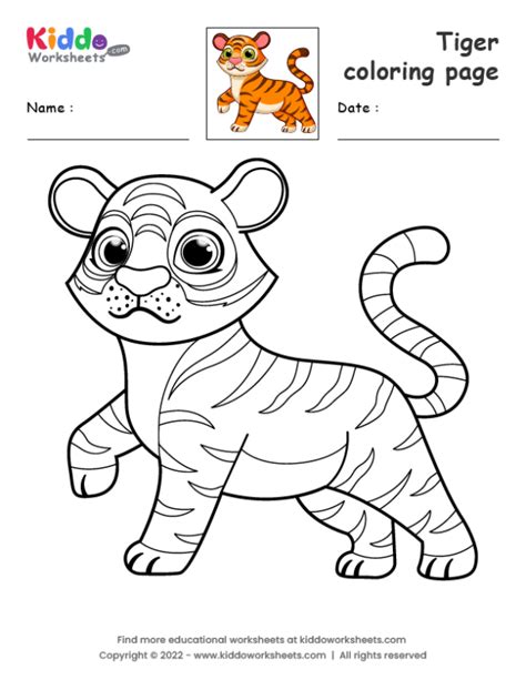 Tiger Coloring Pages Printable