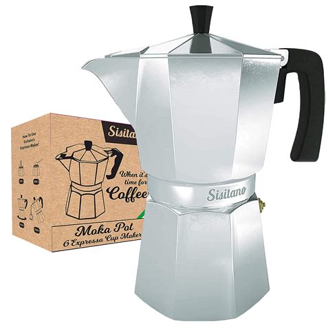 Buy Sisitano Espresso Maker 9oz Moka Pot 6 Expresso Cups Greca Coffee Maker Cafetera Cuban
