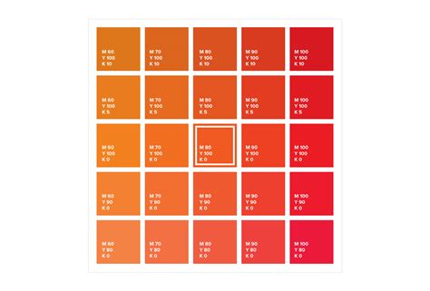 Cmyk Neon Orange Color Code Matching Pantone To Cmyk Color Its