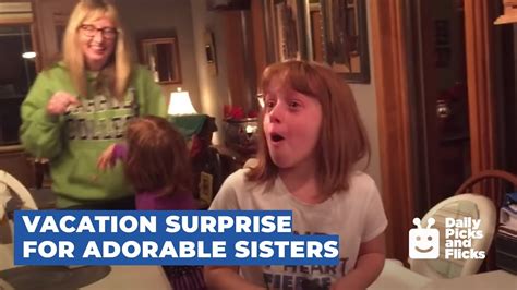 vacation surprise for adorable sisters youtube