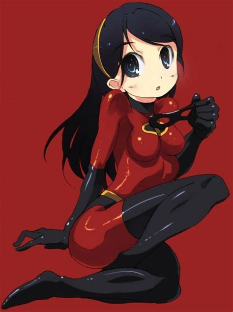 anime version of violet from the incredibles cartoon as anime girls cartoon art anime art