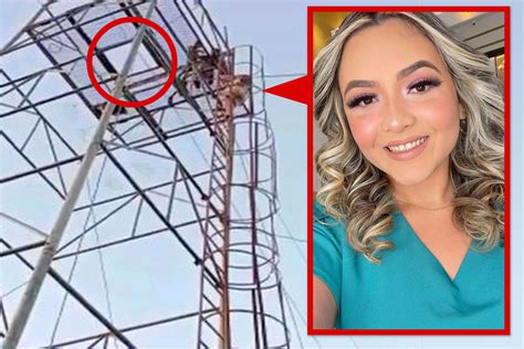 Chilling Final Pic Shows Nurse Climbing 60ft To Zip Wire Platform Moments Before She Fell To Her