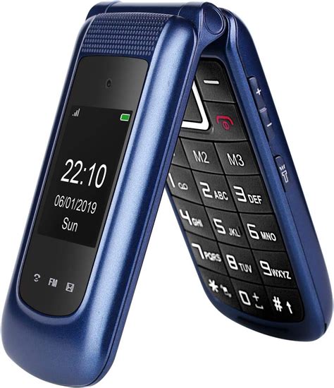 Uleway 3g Flip Phone Unlocked Big Button 24 Inch Dual Screen Tmobile