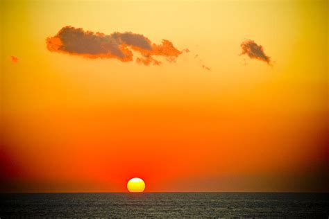 Sunset In Orange Color Photograph By Raimond Klavins Pixels