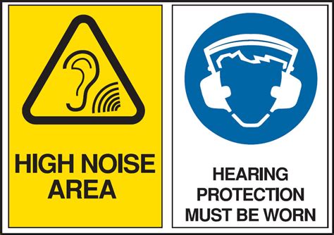 Multiple Warning Signs High Noise Areahearing Protection Must Be