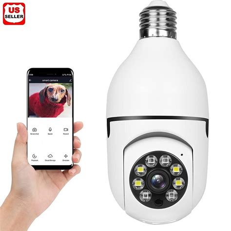 Linkpal E27 Bulb Camera 1080p Security Camera System With 24ghz Wifi