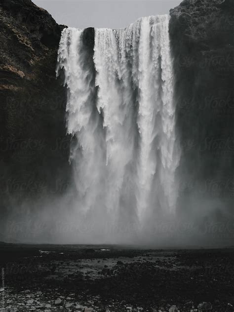 Waterfall In Iceland By Stocksy Contributor Julia Volk Stocksy