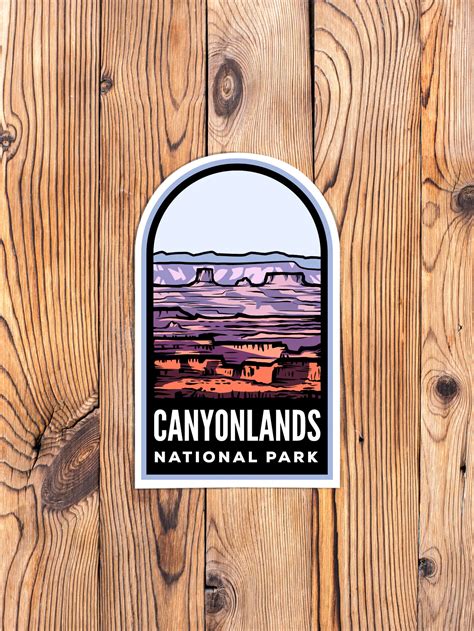 Canyonlands National Park Badge Sticker Etsy