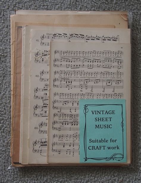 Vintage Sheet Music Craft Pack Harrison Music
