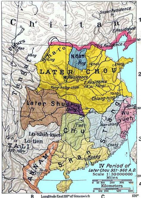 China History Maps 907 960 Five Dynasties And Ten Kingdoms