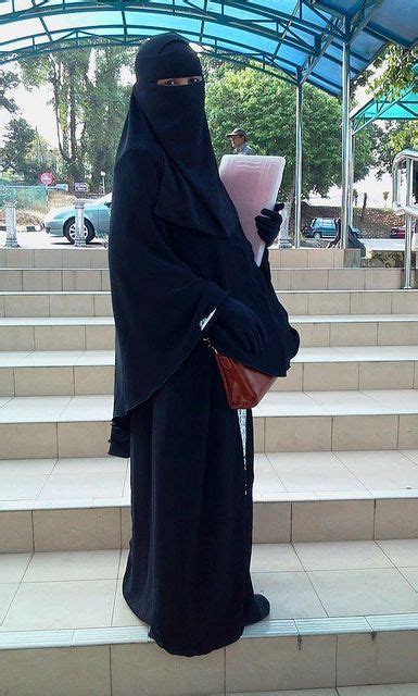 Matching Khimar And Skirt With Single Layer Niqab And Gloves Niqab Niqab Fashion Girl Hijab