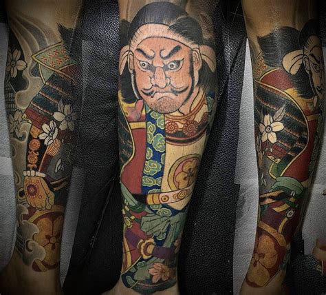 Bít mẫu hình xăm nhật cổ full chân. Hình Xăm Samurai Mặt Quỷ Đẹp ️ Tattoo Samurai Chất Nhất