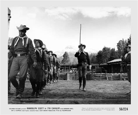 Randoph Scott 7th Cavalry 1956 Western Hero Randolph Scott Cavalry