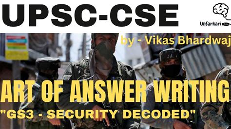 UPSC CSE 2021 GS3 SECURITY Answers Gs3 Mains Security