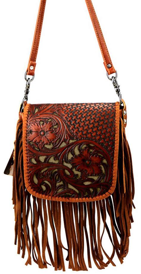 Inlay Tooled Leather Purse Cattle Kate