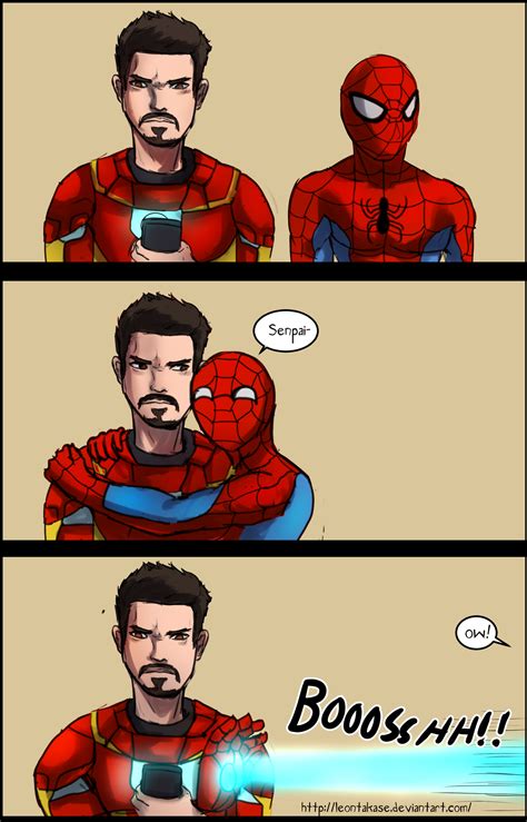 Leontakase Spiderman And Tony Stark Fanart I Did A While Back I