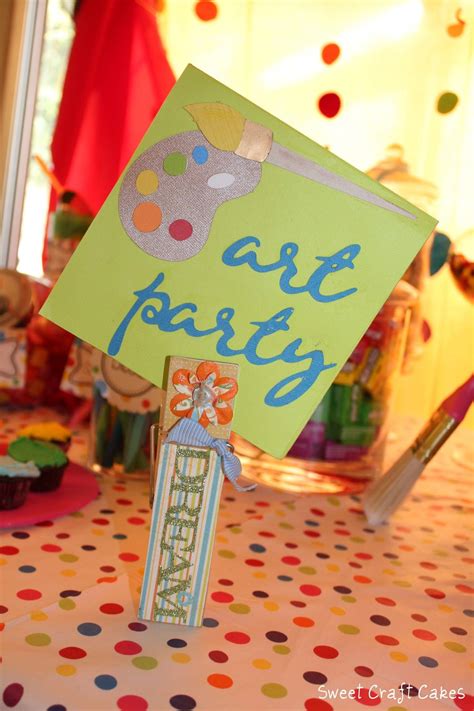 Art Party Birthday Party Ideas Photo 1 Of 40 Catch My Party