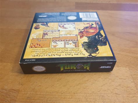 Turok Battle Of The Bionosaurs Nintendo Gameboy Ovp Cib Boxed Ebay