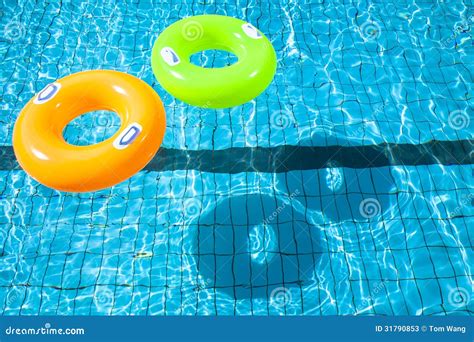 Two Swimming Pool Rings Stock Image Image Of Shadow 31790853