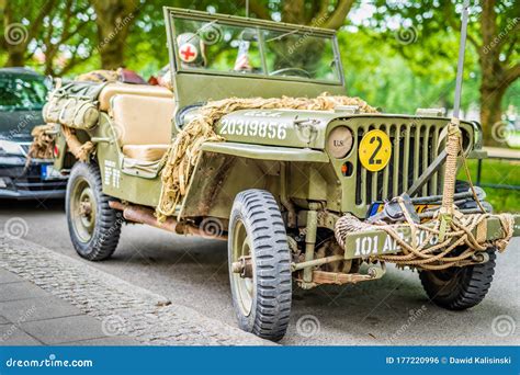 Restored Retro Jeep Willis From American Vietnam War Or World War 2