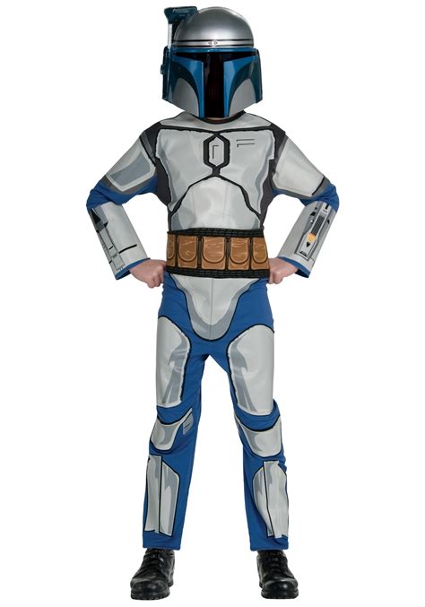 Men Star Wars Jango Fett Adult Halloween Costume With Weapons Armored