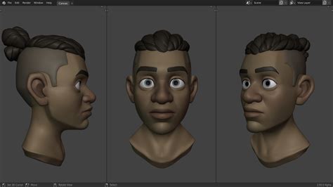 2 Head Sculpting Stylized Character Workflow Blender Studio