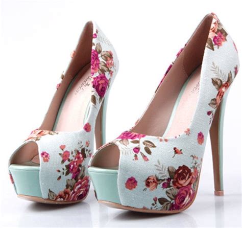Floral High Heels For Spring 2015 2016 Styles 7