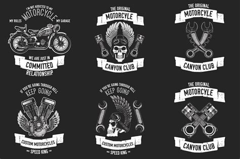 I tilted the skull a bit forward from the original orientation to avoid supports on the logo. Motorcycle logo creator ~ Logo Templates ~ Creative Market