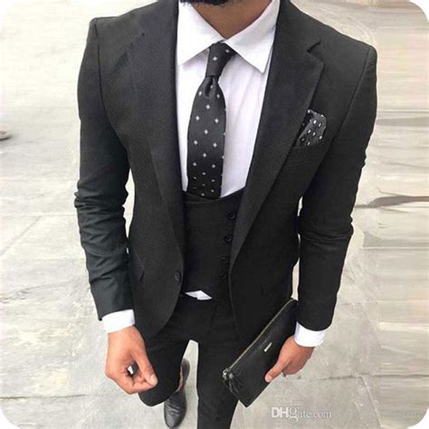 Latest Coat Pant Design Black Business Men Suits Wedding Suits For Man Blazer Groom Wear Tuxedos