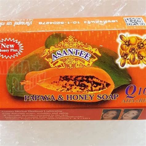 Skincare Asantee Thai Herbal Papaya Honey Soap With Q1 Aha Bha Skin Whiten 125g Poshmark