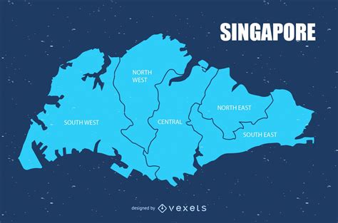 Singapore Map Vector Design Vector Download