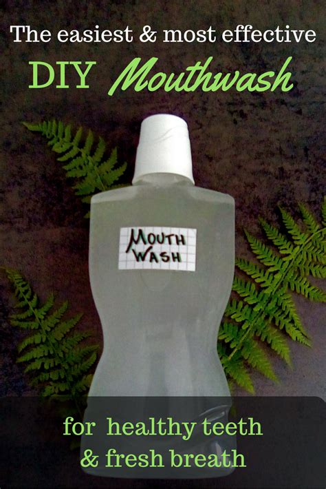 Diy Peppermint Mouthwash With Images Mouthwash Homemade Mouthwash