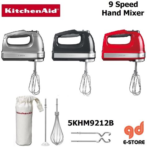 Kitchenaid 5khm9212 9 Speed Digital Hand Mixer With Wire Whisk And
