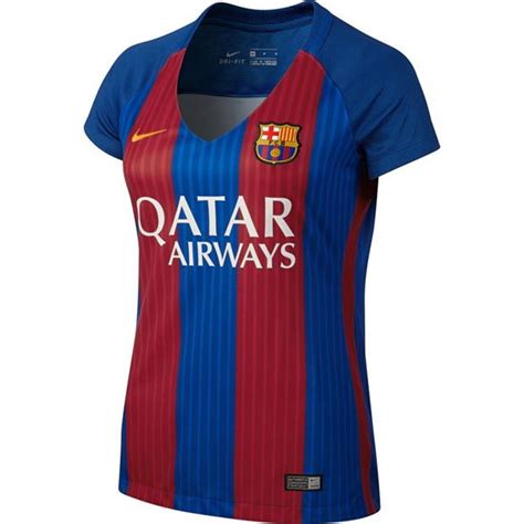 Nike Barcelona Short Sleeve Home Shirt Womens Womens Football Shirts