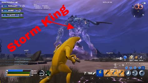 Fortnite Save The World Fighting Storm King Youtube
