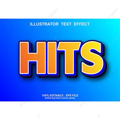 Editable Text Effect Vector Design Images Hits Text Effect Editable