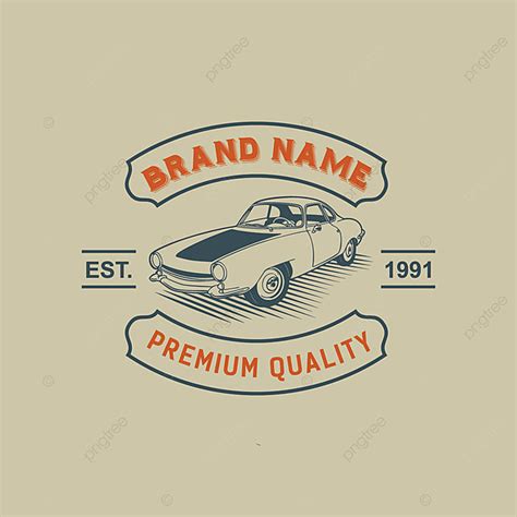 A Template Of Classic Or Vintage Or Retro Car Logo Design Template For