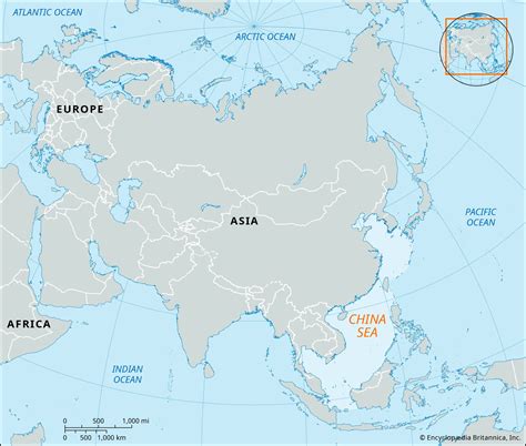 China Sea Map Depth And Facts Britannica