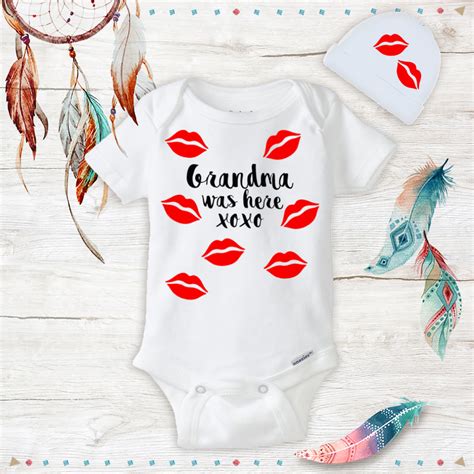 Best gift ideas grandmother from 8 of my favorite gift ideas for grandma for mothers day. Grandma was here kisses onesie set Baby Shower Gift Ideas ...