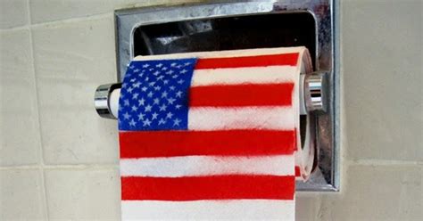 Melroseandfairfax Free Humanity American Flag Toilet Paper