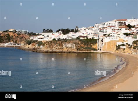 Albufeira Beach In Algarve Portugal Stock Photo Alamy