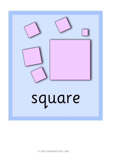 2d Shape Posters Or Flash Cards In Black And White Free Teaching