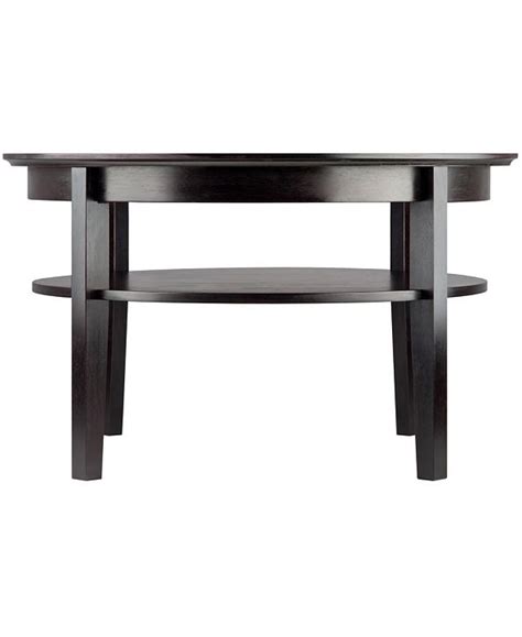 See more ideas about ikea, ikea nightstand, hemnes. Winsome Amelia Round Coffee Table with Pull Out Tray ...