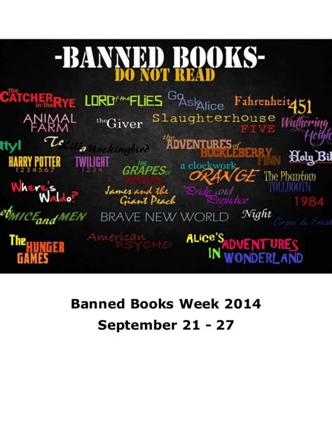 banned books week 2014 celebrate your freedom to read