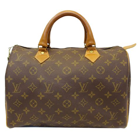 Louis Vuitton Speedy 30 Vintage French Company Satchel Handbag Us