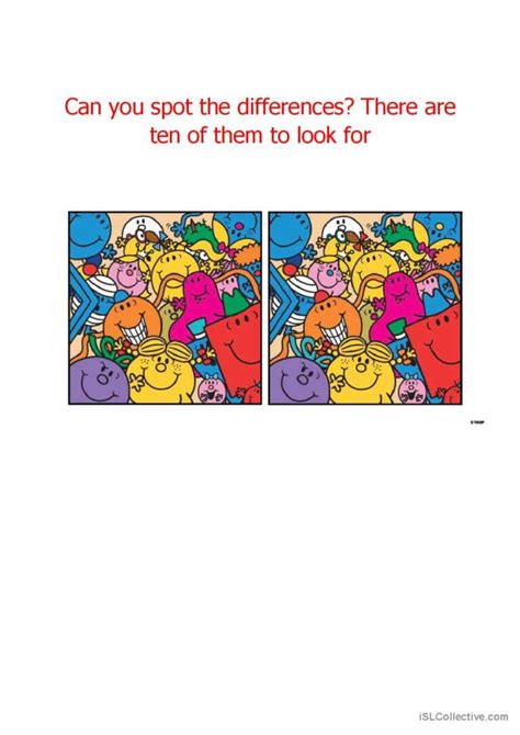 Can You Spot The Differences English Esl Worksheets Pdf And Doc
