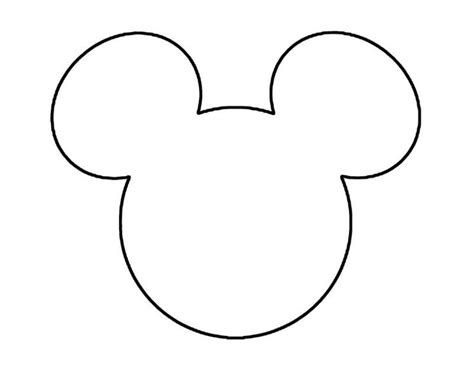 Mickey Mouse Face Template Printable Free Printable Templates