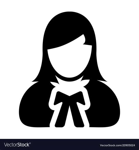 Advocate Icon Female User Person Profile Avatar Vector Image