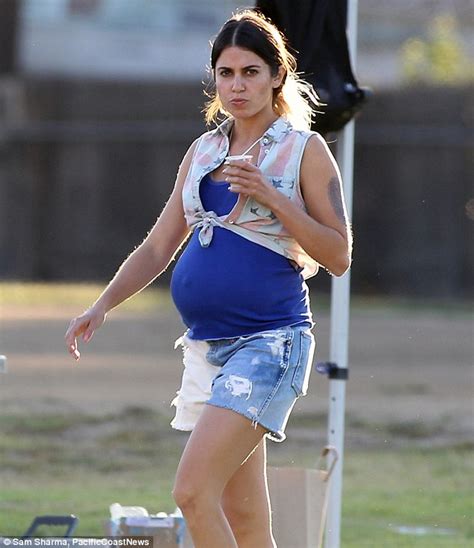 Wow That Was Quick Nikki Reed Shows Off Her Very Pregnant Belly But