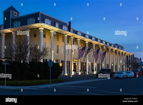 Historic Congress Hall Hotel Cape May New Jersey Usa Stock Photo